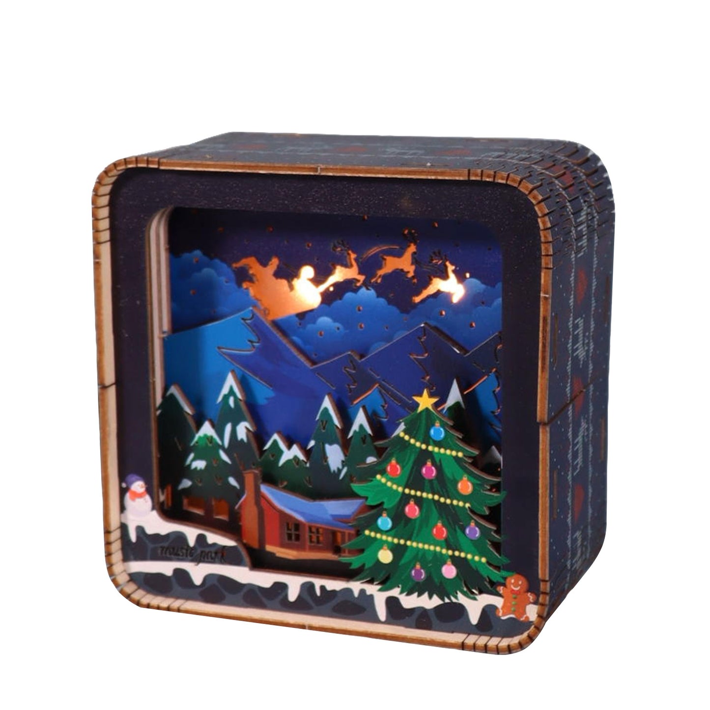 Sales Are Prohibited On The TEMU And SHEIN -MUSIC PARK 3D Wooden Puzzles Model Kit Night Lights Desk Decorations Birthday Gifts For Women