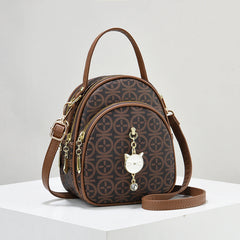 High Quality Retro Vintage Bag - Women's Leather Handbag Retro Style Zipper Closure Latest Fashion Ladies Accessory