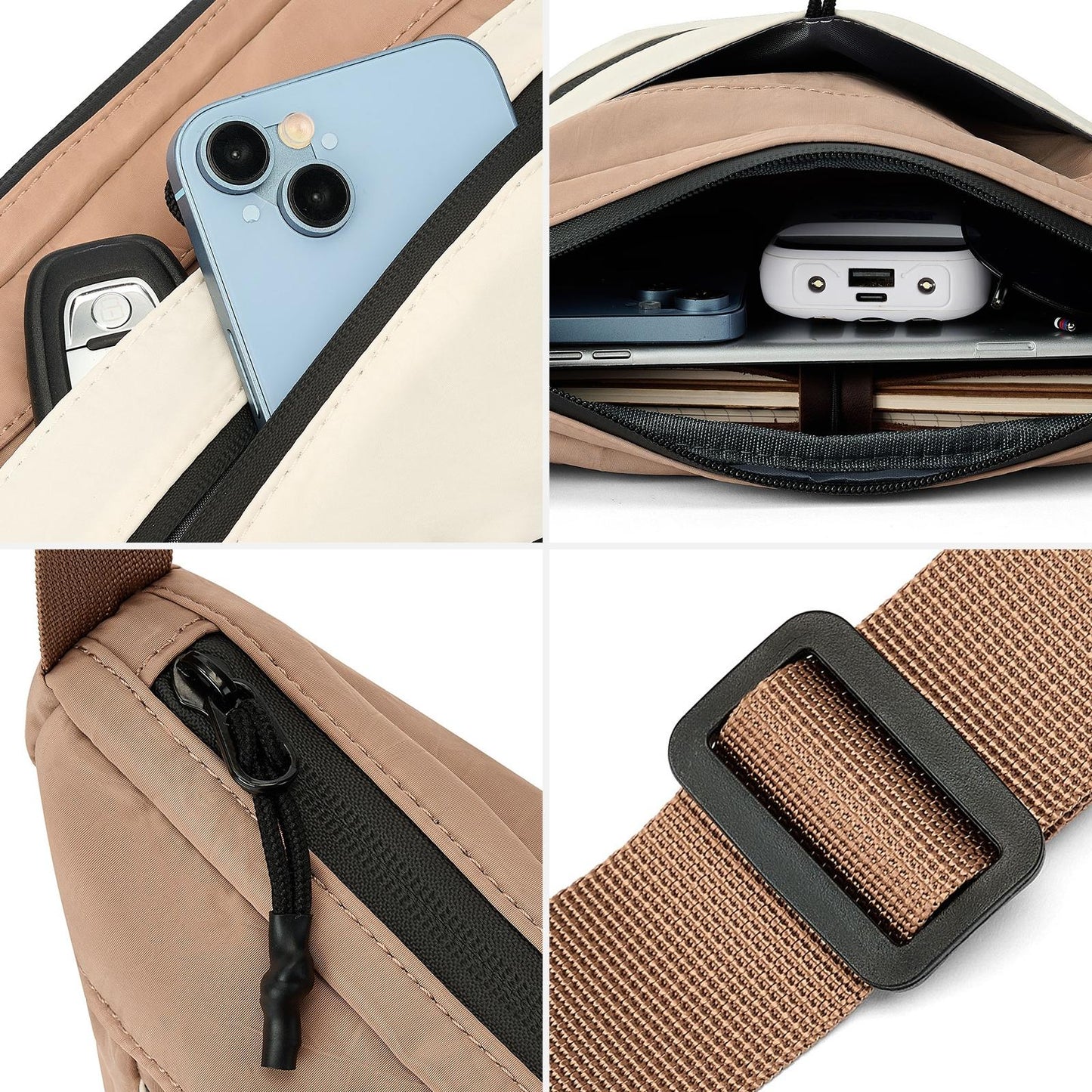 Women's Solid Color Crossbody Bag Fashionable Large Capacity Shoulder Bag For Work School Casual Trendy Versatile High-quality Daily Commuting Bag