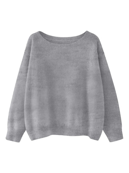 Autumn And Winter Round Neck Loose And Lazy Style Pullover