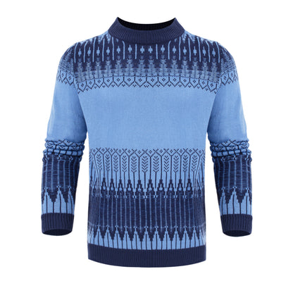 Men's Knitted Sweater Fashion Long-sleeved Pullover Tops Fall And Winter Clothing