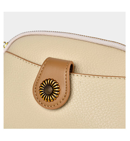 Comfy Soft Leather Women's Bag - Spring Summer New Flip Zipper Fashion Versatile Crossbody Bag For Girls